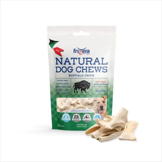 Frigera Natural Dog Chews Bøffelchips 250gr
