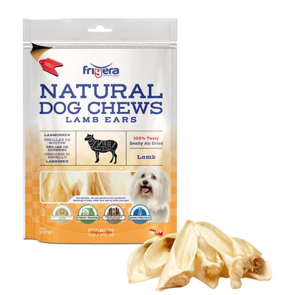 Frigera Dog Chews lammeører | 100g.