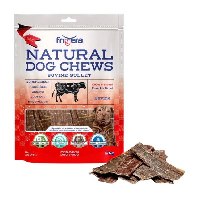 Frigera Natural Dog Chews okse-spiserør | 250gr