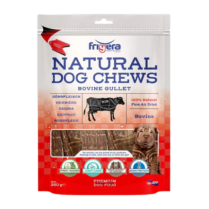 Frigera Natural Dog Chews okse-spiserør | 250gr