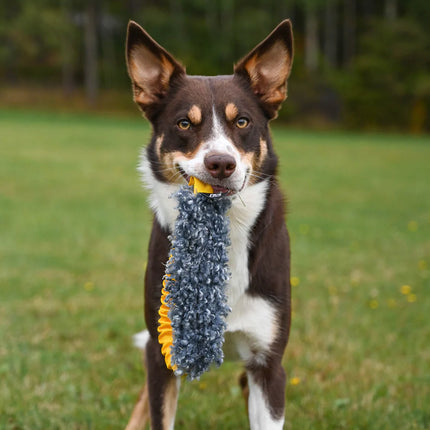 Hundlands trækkelegetøj ring med fårepels