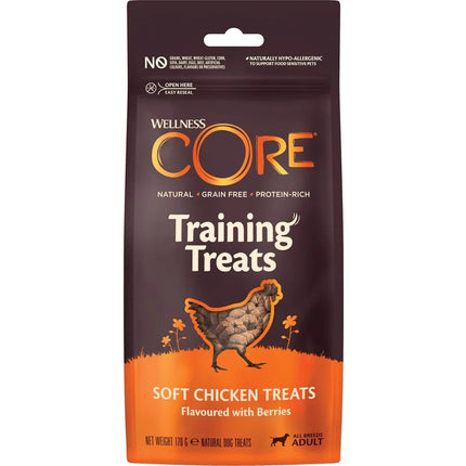 Core training treats, godbidder m. kylling & bær | 170 g.