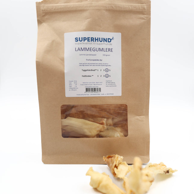 Superhund Lammegumlere 150g.