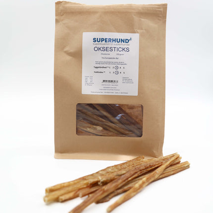 Superhund Oksesticks 150g.