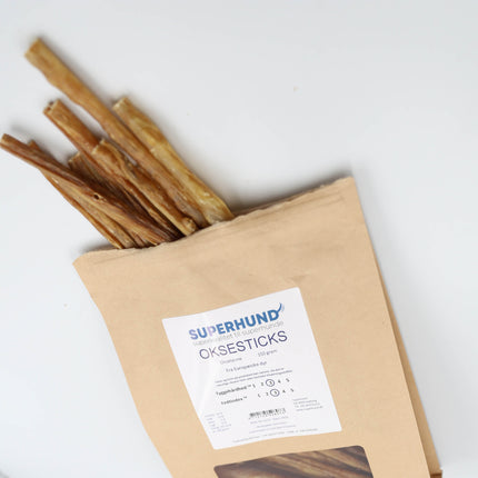 Superhund Oksesticks 150g.