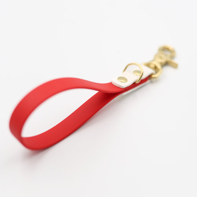 Nøglering med karabinhage - dannebrog