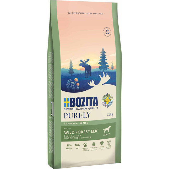 Bozita Purely Adult Elg | monoprotein tørfoder