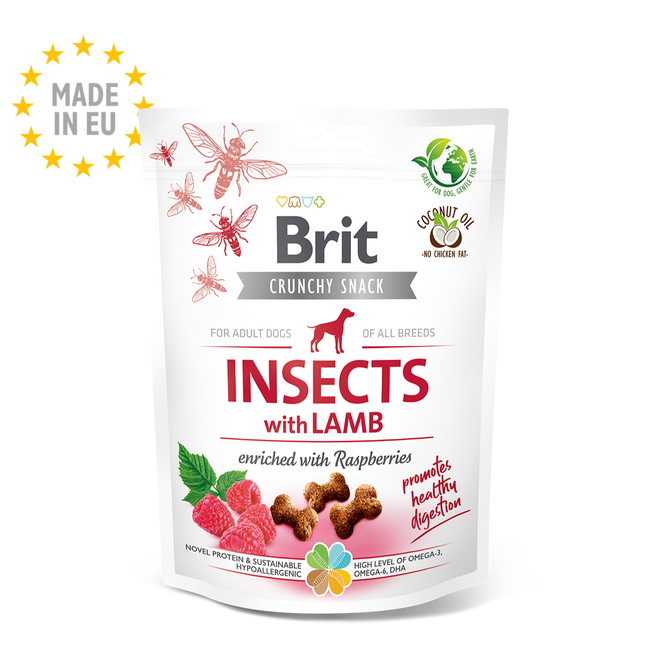 DATOVARE - Brit sprøde godbidder med insekt & lam | 200g.