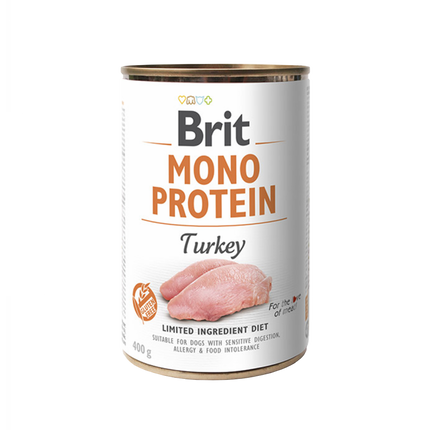 Brit monoprotein vådfoder kalkun | 400g.