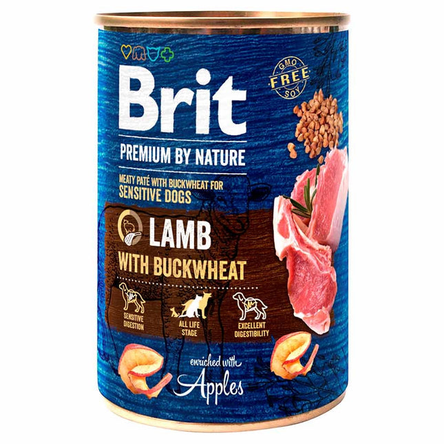 Brit Premium vådfoder lam & boghvede | 400g.