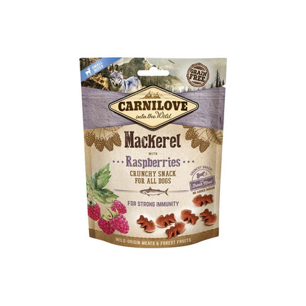 Carnilove Crunchy Snack | Makrel & Hindbær | 200g.