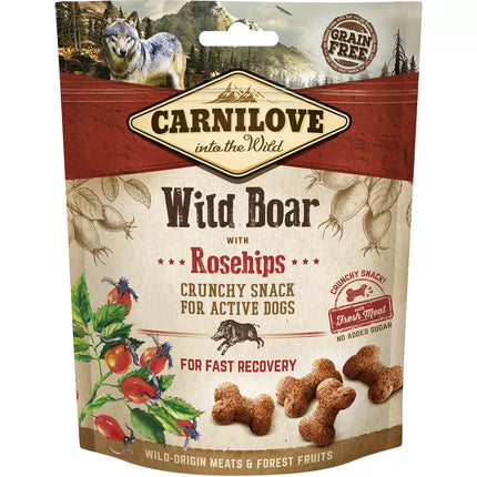 Carnilove Crunchy Snacks | Vildsvin & Hyben | 200g.