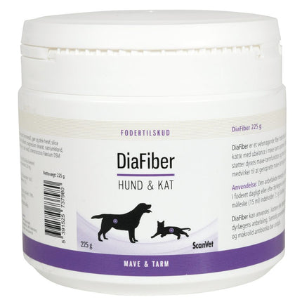 DiaFiber | Mave & Tarm Fodertilskud | Hund & Kat | 225 g.