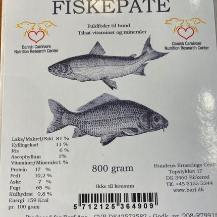 Paté af fisk | 800g.