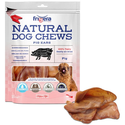 Natual Dog Chews griseører hele | 200g.