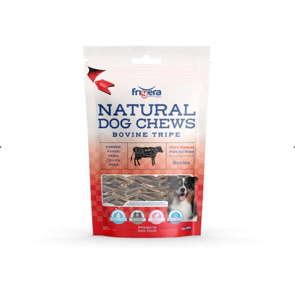 Frigera Natural Dog Chews Tørret Oksekallun | 250g.