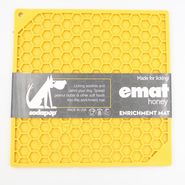 SodaPup slikkemåtte med honningmønster