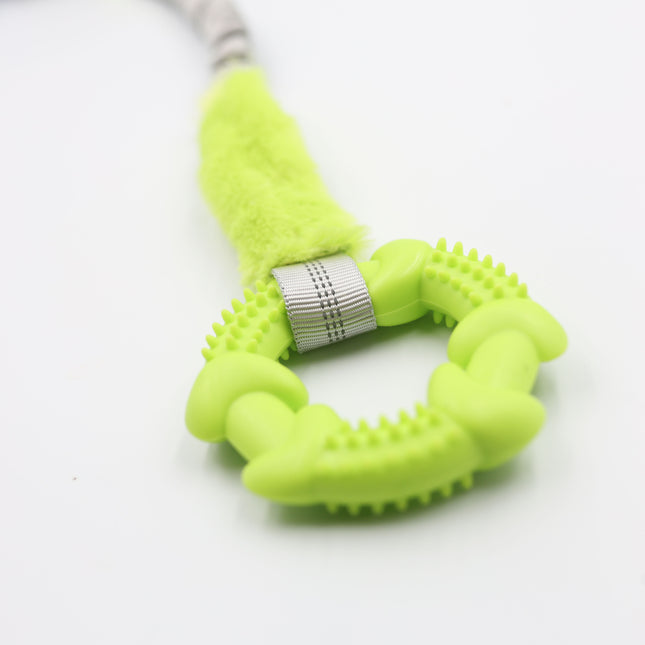 Trækkelegetøj m. gummiring og kunstpels