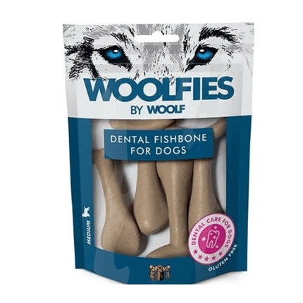 Woolfies Dental Fishbone medium | 200 g.