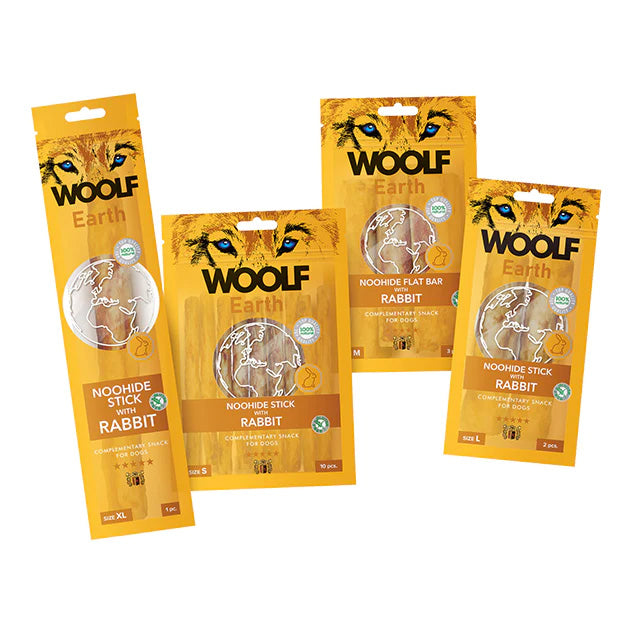 WOOLF Earth Noohide Sticks | Kanin | 4 størrelser