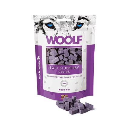 Woolf soft blueberry strips | 100g