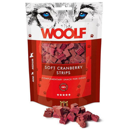 Woolf Soft Cranberry Strips | 100g